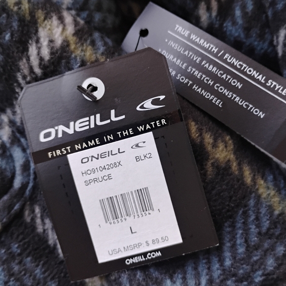 O'Neill NEW Spruce SuperFleece Sherpa Lined Flannel Jacket - Picture 13 of 16
